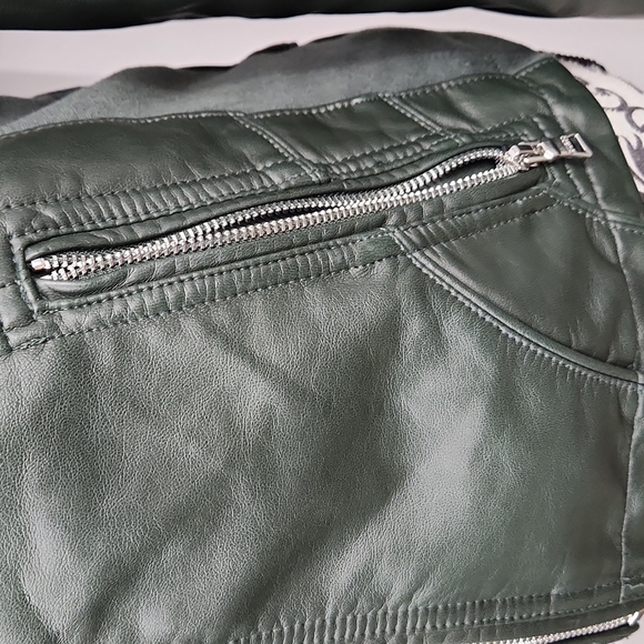Guess Green Moto Jacket - Picture 6 of 13